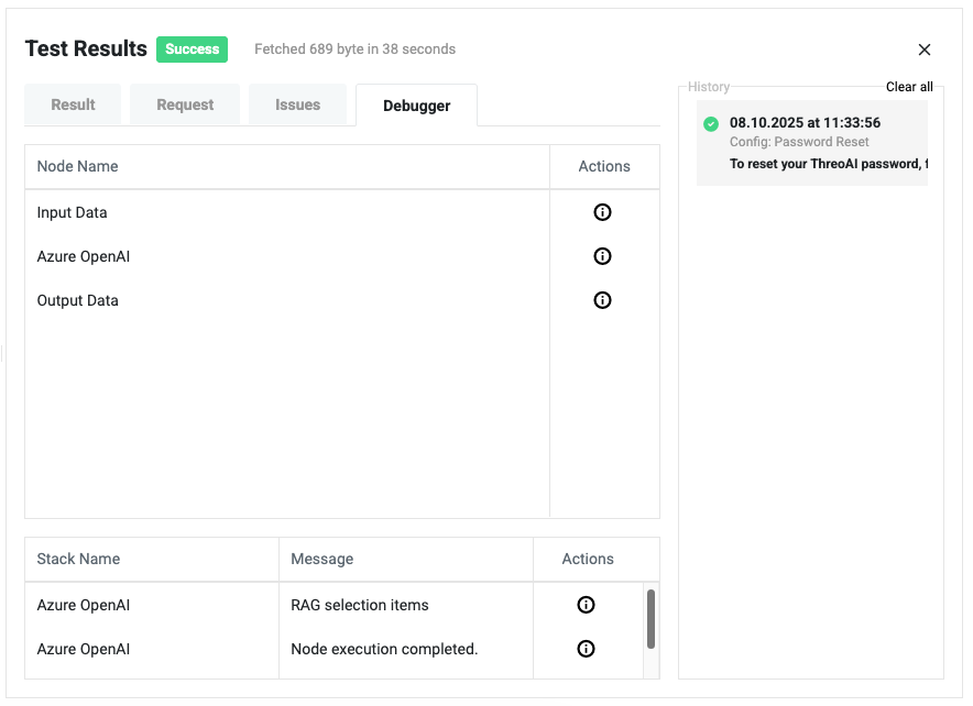 Builder Debugger interface