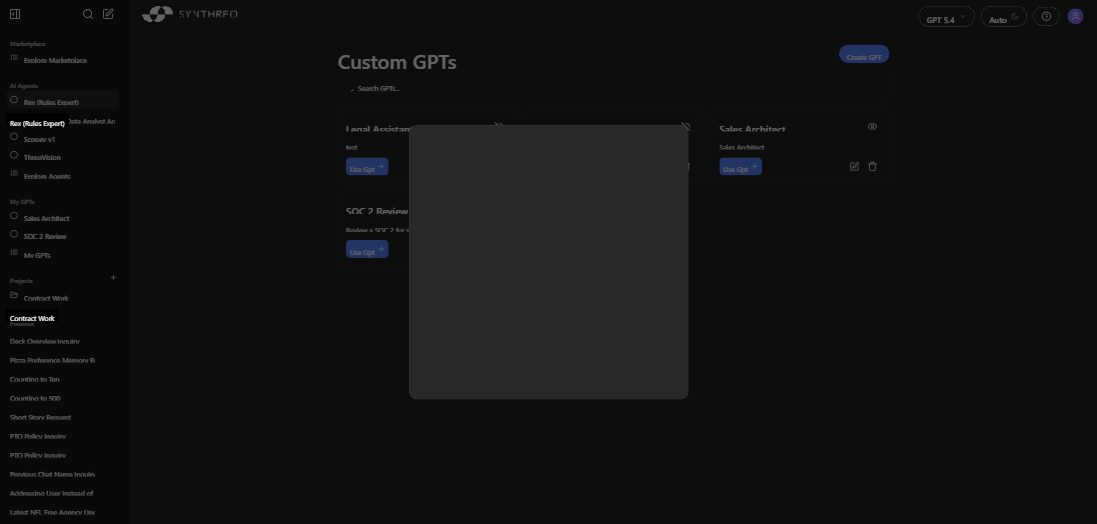Training Documents tab with Select Files button